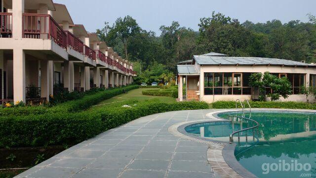 Corbett Rattan Hotel Garjia Exterior foto